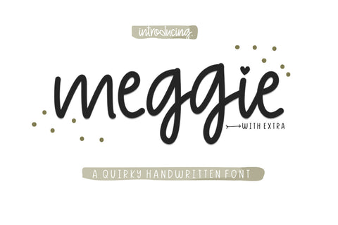 Meggie - Handwritten Typefacaes Font Youngtype 