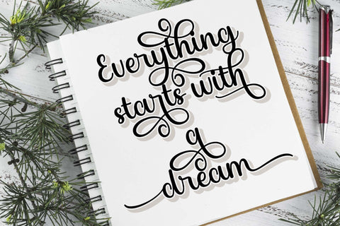 Meghan Font love script 