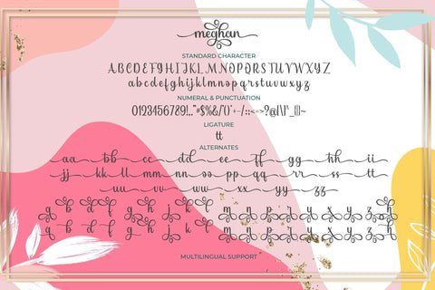 Meghan Font love script 