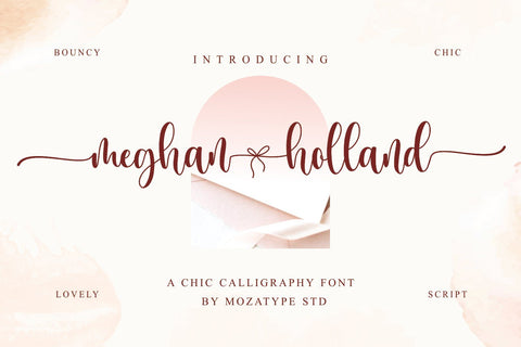 meghan holland Font Mozarella 