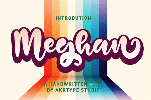 Meghan Smooth Handwritten Font Font Akrt Std 