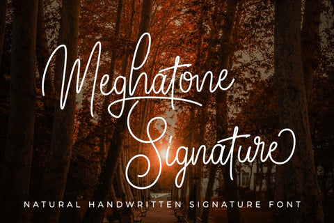 Meghatone SIgnature Font Madatype Studio 