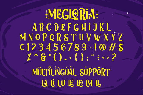 Megloria - Cute Serif Font Font awan senja 