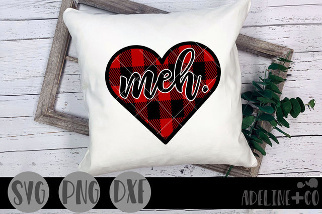 Meh patterned heart SVG Adeline&co 