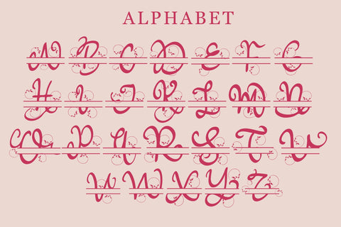 Meisha Monogram Font LetterdayStudio 