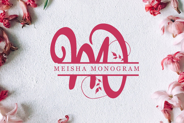Meisha Monogram Font LetterdayStudio 