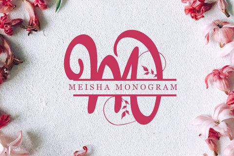 Meisha Monogram Font LetterdayStudio 