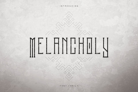 Melancholy Display Typeface + Extra Font VPcreativeshop 