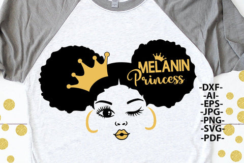 Melanin Princess Svg, Black Woman Svg, Black Queen Svg, Afro Queen, Black Girl Svg, Glitter Png, Black Girl Magic, Afro Kid, Svg Cut Files SVG 1uniqueminute 