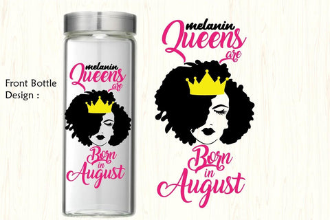 Melanin queens are born in, water tracker svg,water tracking SVG Paper Switch 