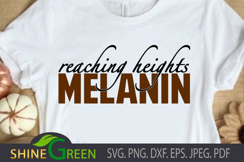 Melanin SVG - Black Woman, Afro Women SVG Shine Green Art 