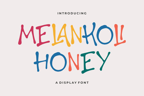 Melankoli Honey Typeface SVG Storytype Studio 