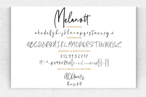 Melanott Modern Signature Font Creatype Studio 