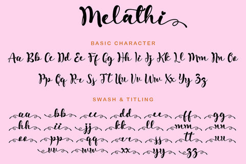 Melathi Font Prasetya Letter 