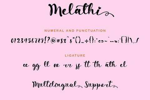 Melathi Font Prasetya Letter 
