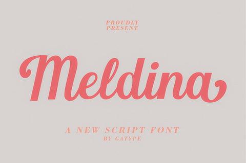 Meldina Font gatype 