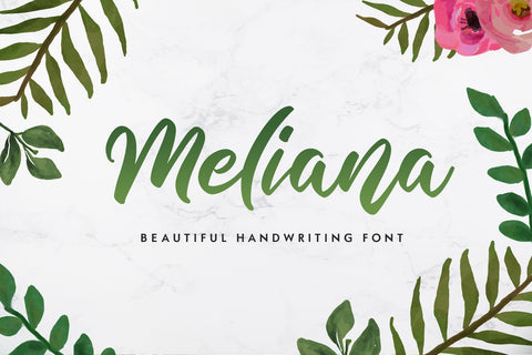 Meliana Script Font Arterfak Project 
