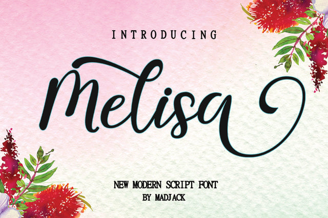 Melisa Script Font muhammadzeky 