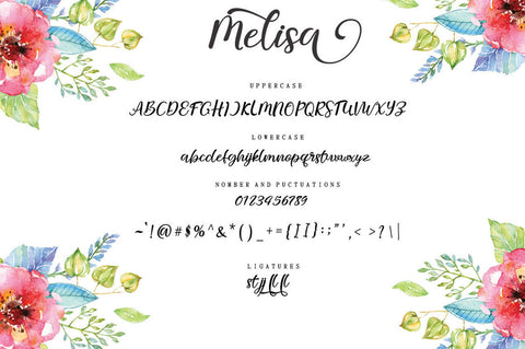 Melisa Script Font muhammadzeky 