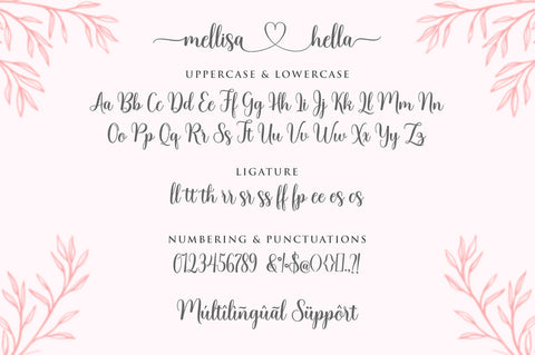 Melissa Hella | Lovely Font Font Rastype 