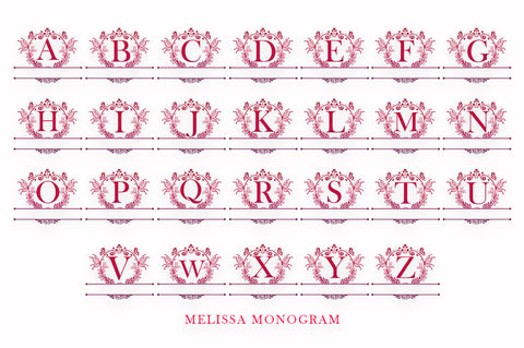 Melissa Monogram SVG George Studios 