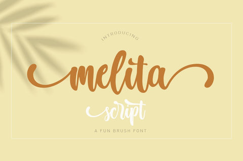 Melita script Font Franstudio 