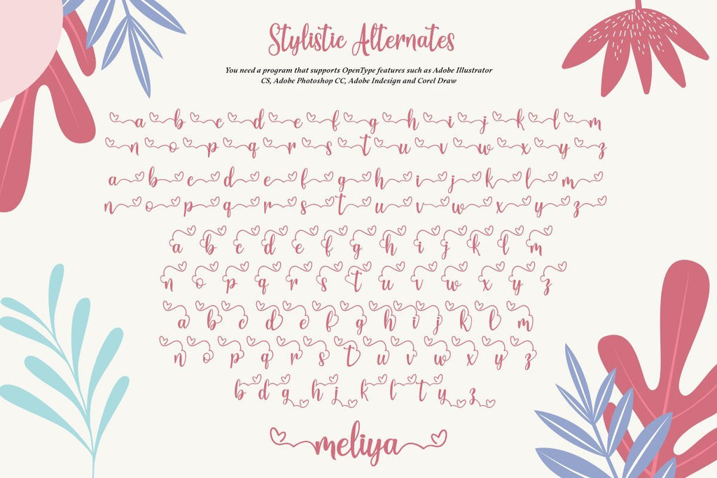 Meliya Script - So Fontsy