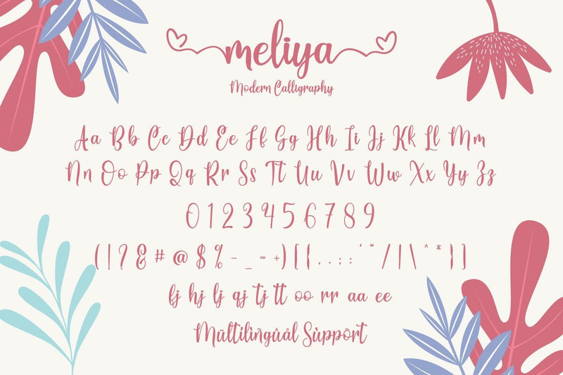 Meliya Script - So Fontsy