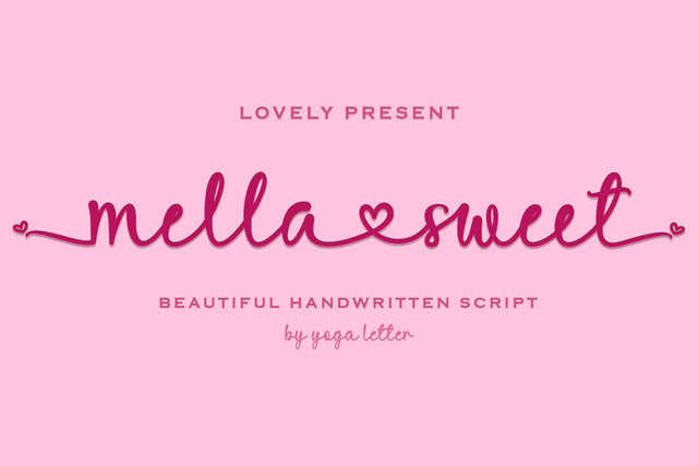 Mella Sweet Font Prasetya Letter 