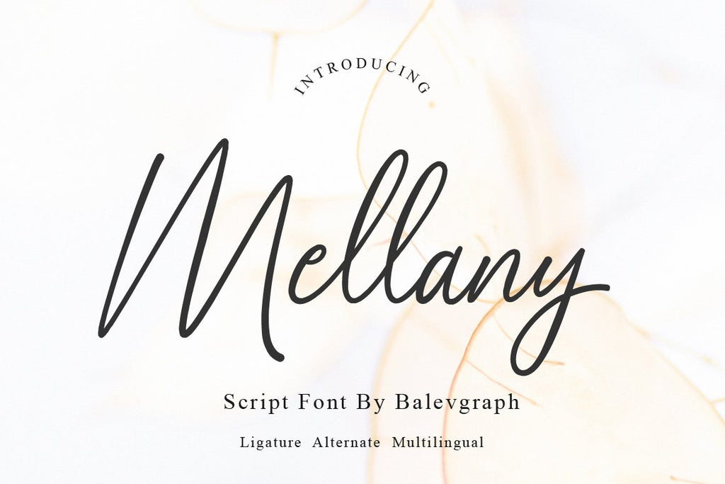 Mellany Script Font | Sofontsy - So Fontsy