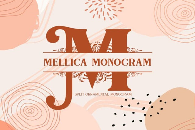 Mellica Monogram Font yumnatype 