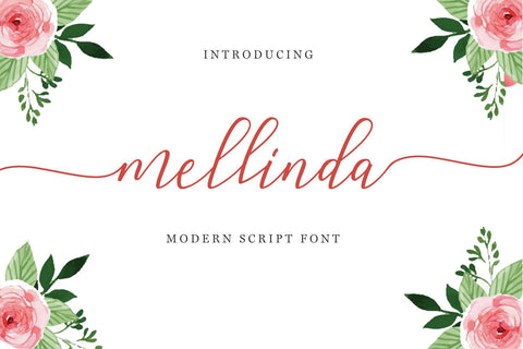 Mellinda Script Font Chamsae Studio 