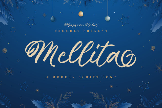 Mellita - Modern Script Font Font Alpaprana Studio 
