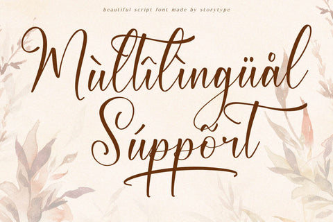 Mellodi Roosthm - Beautiful Script Font Font Storytype Studio 