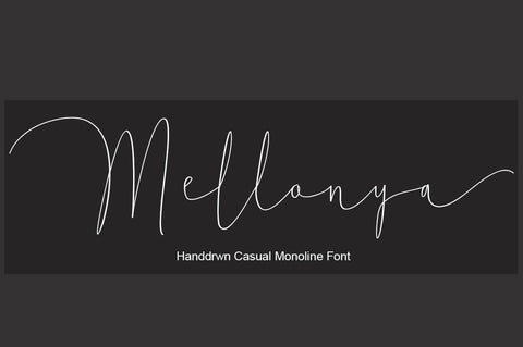 Mellonya Script Font StudioRZ 
