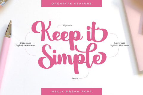 Melly Dream Font yumnatype 