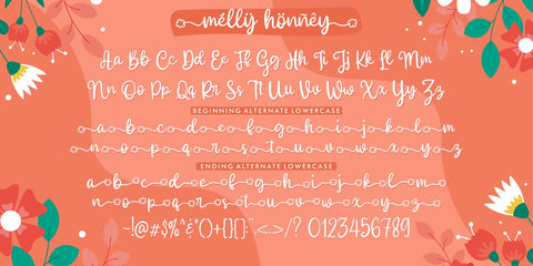 Melly Honney - Modern Calligraphy Font Allouse.Studio 