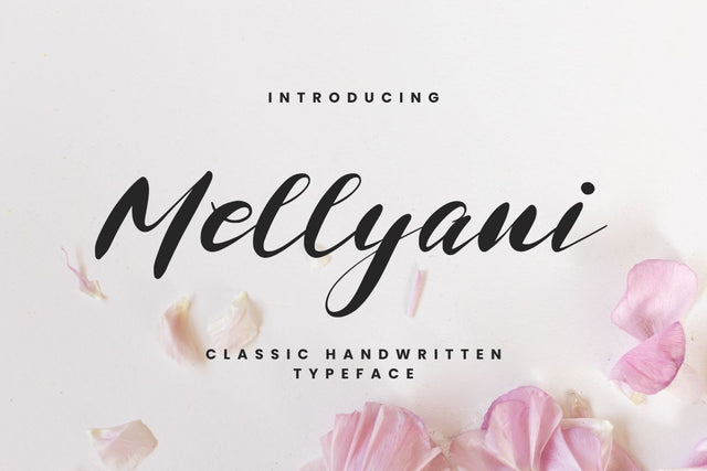 Mellyani - Classic Handwritten Typeface Font Masyafi Studio 