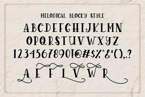 Melodical Font Qwrtype Foundry 