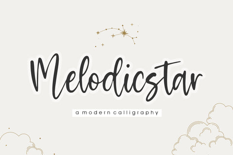 Melodicstar Modern Calligraphy Font Font Balpirick 