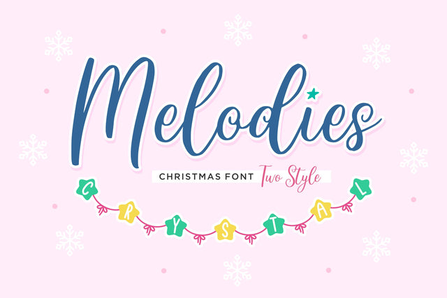 Melodies Crystal Font Allouse.Studio 