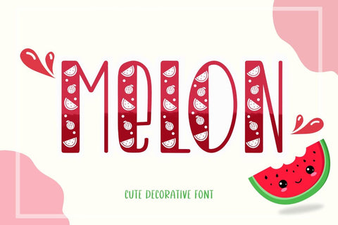 Melon - Cute Decorative Font Font AnningArts Design 