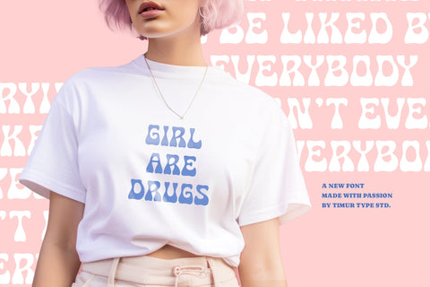 Meltburn - Handwritten Groovy Display Font Font Timur type 