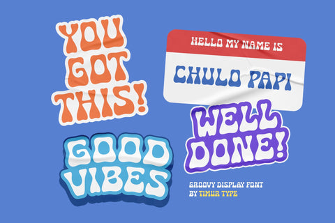 Meltburn - Handwritten Groovy Display Font Font Timur type 