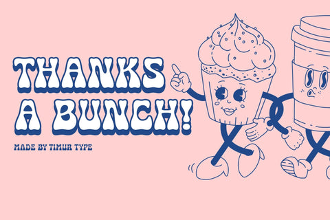 Meltburn - Handwritten Groovy Display Font Font Timur type 