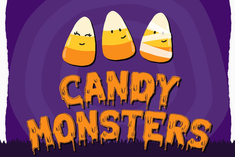 Melted Monster - Halloween Pack Layered Font Font Dm Letter Studio 
