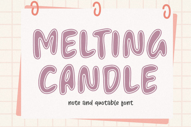 Melting Candle Font Font Balpirick 