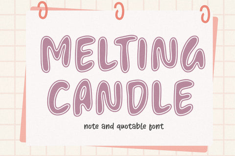 Melting Candle Font Font Balpirick 