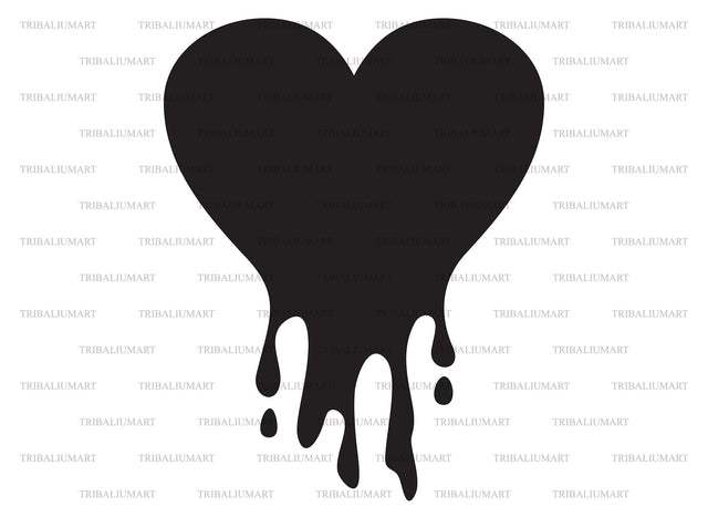 Melting heart SVG TribaliumArtSF 