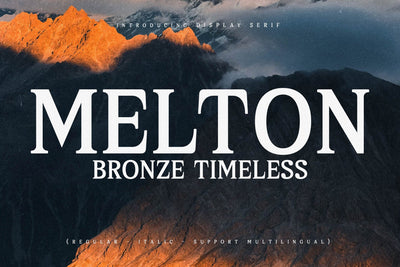 Melton Bronze Timeless Typeface Font Storytype Studio 